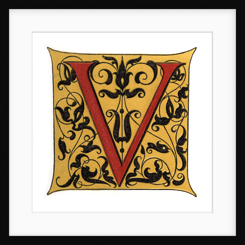 Initial letter 'V' by Henry Shaw