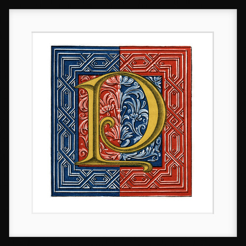Initial letter 'P' by Henry Shaw