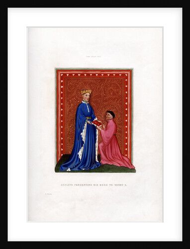 Occleve presenting his book to Henry V by Henry Shaw