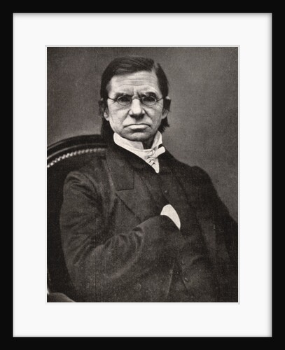 Emile Littre, French lexicographer and philosopher by Pierre Petit