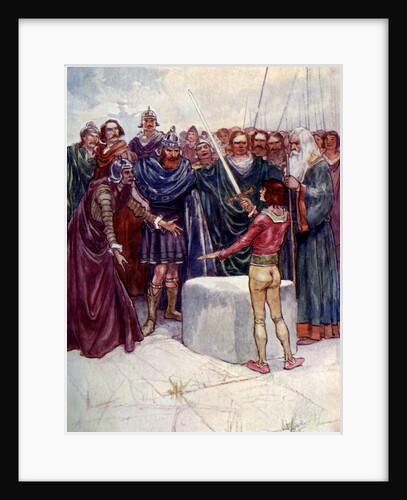 He stood there holding the magic sword in his hand by A S Forrest