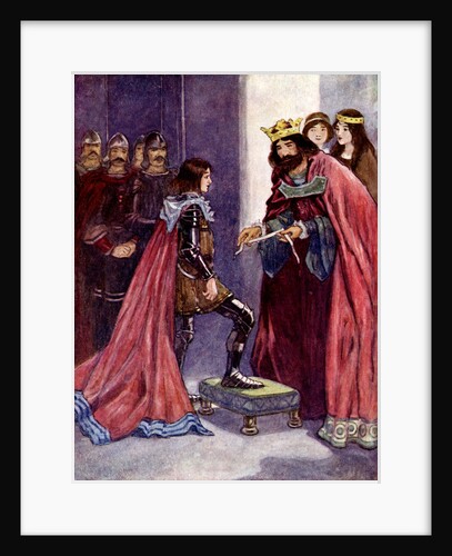 The King made the Black Prince a Knight of the Order of the Garter by A S Forrest