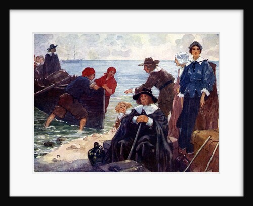 A band of exiles moor'd their bark on the wild New England shore by A S Forrest