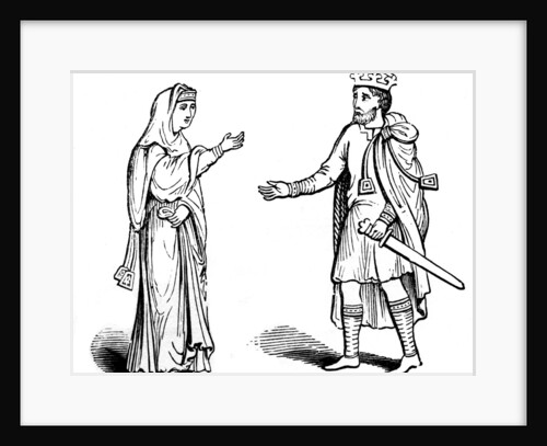 Queen Alfgyfe and King Canute by Anonymous