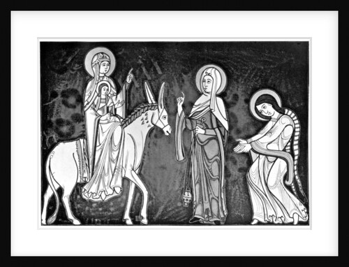 Virgin and child wearing Norman costume by Anonymous