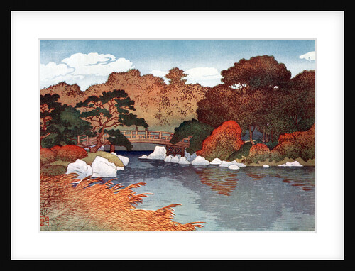 Autumn in Hundred Flower Garden at Muko-Jima by Yoshida Hiroshi