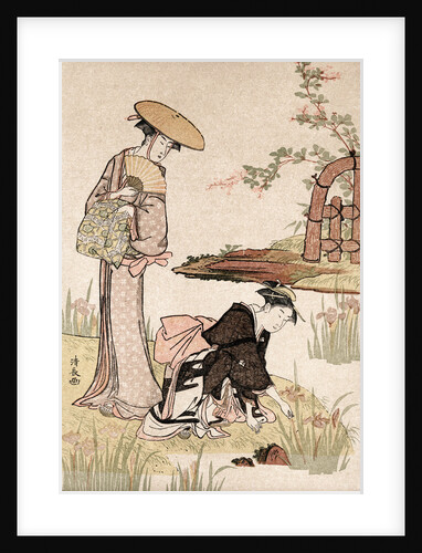 The Iris Garden by Torii Kiyonaga