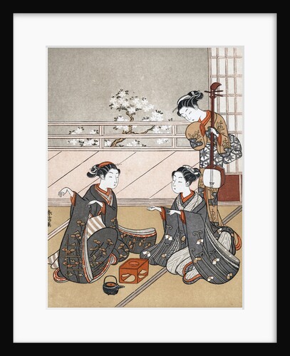 Girls Playing the Game of Ken by Suzuki Harunobu