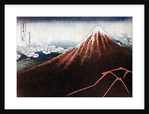 Fuji above the Lightning by HOKUSAI