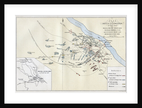 Battle of Cawnpore, India, 6th December 1857, a battle of Indian rebellion of 1857 by Guyoy & Wood