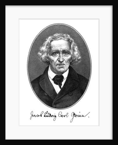 Jakob Ludwig Karl Grimm, German author, philologist and mythologist by Anonymous