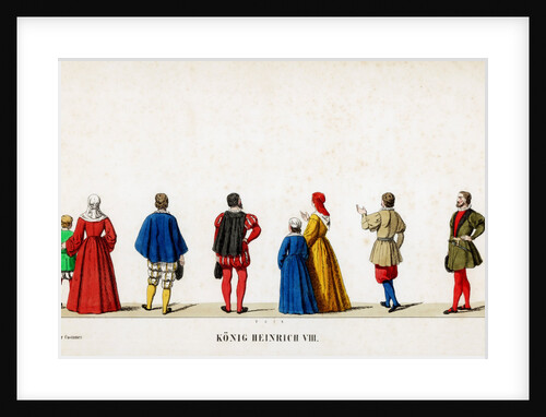 Theatre costume designs for Shakespeare's play, Henry VIII by Anonymous