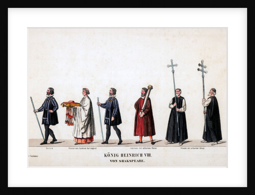 Theatre costume designs for Shakespeare's play, Henry VIII by Anonymous