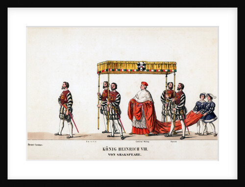 Theatre costume designs for Shakespeare's play, Henry VIII by Anonymous