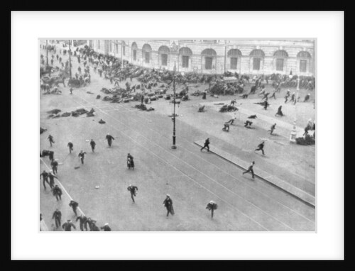 Street fighting in Petrograd, Russia by Anonymous