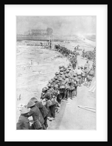 Australian troops the day before of the Battle of Messines, Belgium by Anonymous