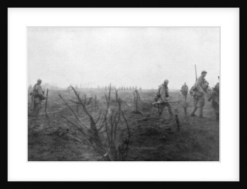 Allied troops, 31 July 1917 at the Yser Canal, Belgium by Anonymous