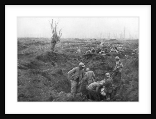 Allied troops, 31 July 1917 at the Yser Canal, Belgium by Anonymous
