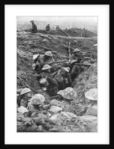 British troops at the Menin Road, near Ypres, Belgium by Anonymous