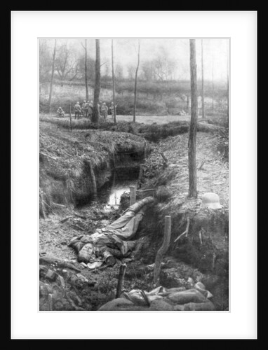 Dead German soldier, Plessis-de-Roye, Picardy, France by Anonymous