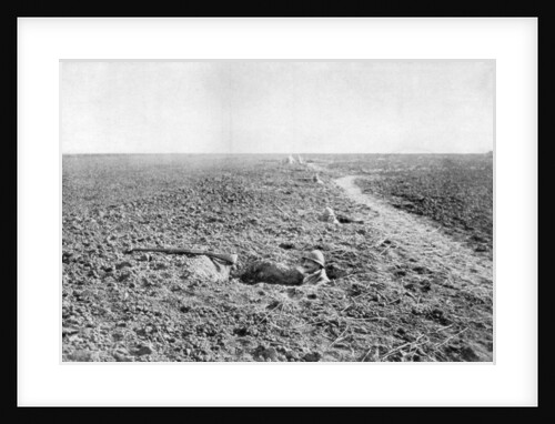 A line of French infantry foxholes by Anonymous