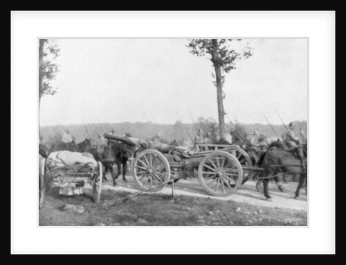 Cavalry and artillery of the French 10th Army, Villers-Cotterets, Aisne, France by Anonymous