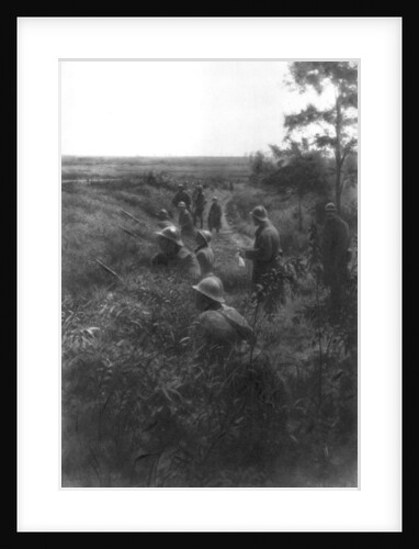 French infantry position in a sunken lane, north of Villers-Cotterets, Aisne, France by Anonymous