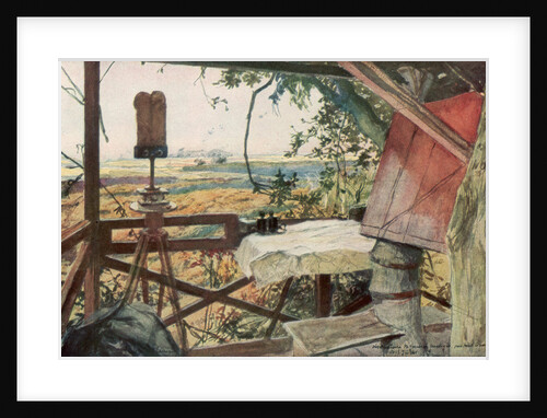 'Observation post of General Mangin, 18th July 1918', Villers-Cotterets, Aisne, France by Francois Flameng