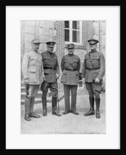 The four Allied commanders, Chateau Bombon, France by Anonymous