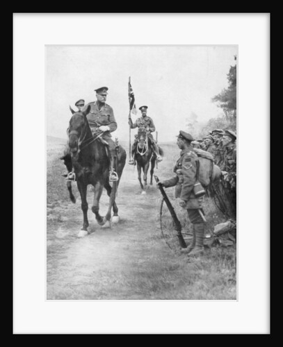 Field Marshal Douglas Haig reviewing Canadian troops, Drocourt-Queant by Anonymous