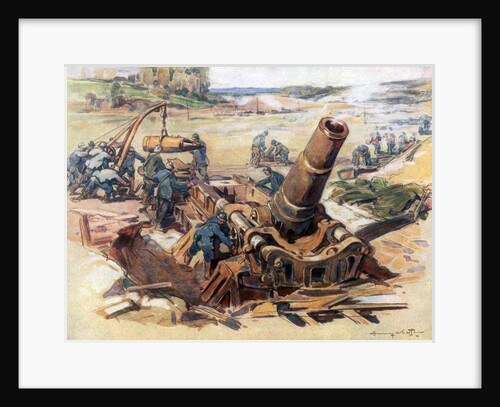 370 Mortar in Action by Henry Cheffer