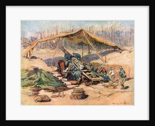 French artillery position, France by Henry Cheffer