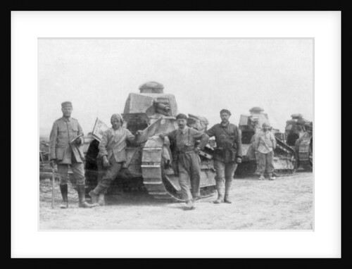 A group of light tanks, Soissons, France by Anonymous