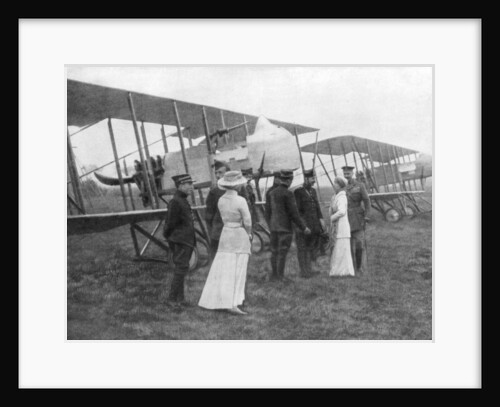Queen Elisabeth of Belgium visiting Allied pilots by Anonymous