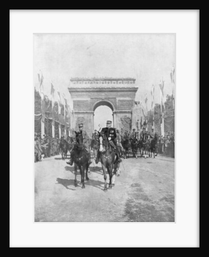Marshals Foch and Joffre during the grand victory parade, Paris, France by Anonymous