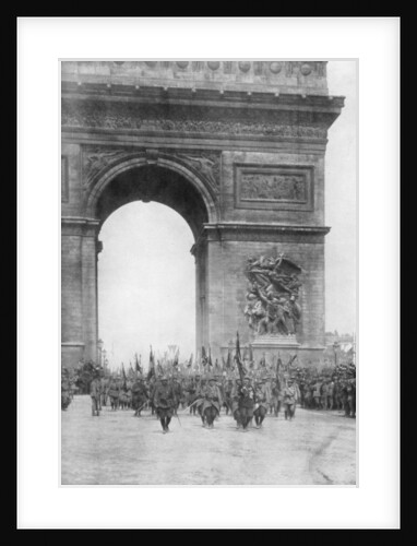 Grand victory parade, Arc de Triomphe, Paris, France by Anonymous