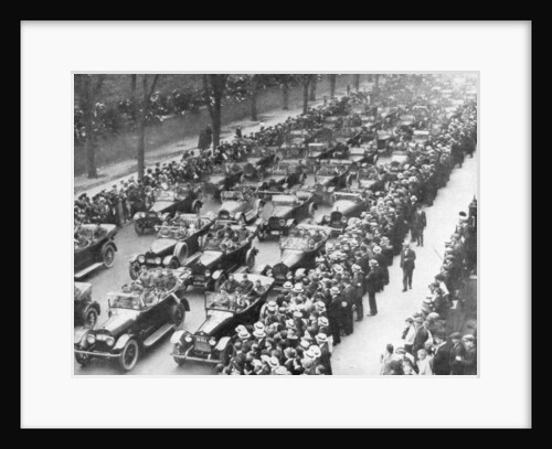 US 1st Army in the Victory Parade, New York, USA by Anonymous