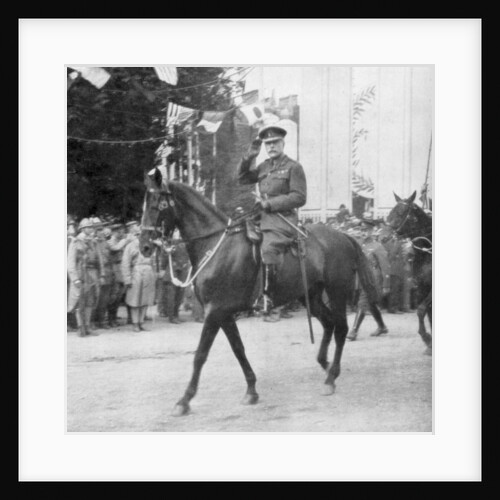 Field Marshal Sir Douglas Haig during the victory parade, Paris, France by Anonymous
