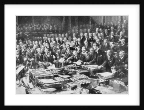 The scene in the House of Commons, Westminster, London by Anonymous