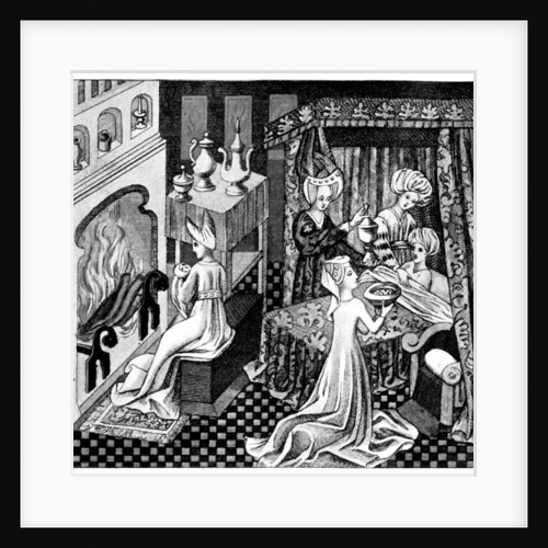 Bedroom scene by Anonymous