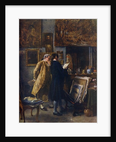 An Artist showing his Work by Jean Louis Ernest Meissonier