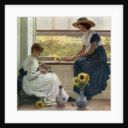 Sun and Moon Flowers by George Dunlop Leslie