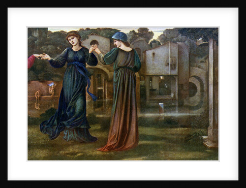 The Mill, Girls Dancing to Music by a River by Sir Edward Coley Burne-Jones