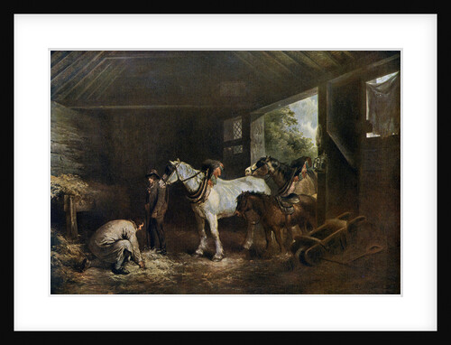 The Inside of the Stable by George Morland