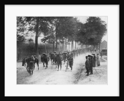 British cavalry lancers, France by Anonymous