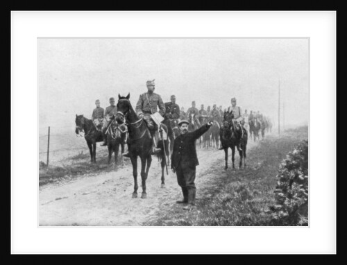 French cavalry on a reconnaissance mission, Somme, France by Anonymous