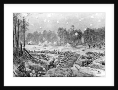 The attack of the German trenches at Nogent-l'Abbesse, Rheims front, 24th September 1914' by Richard Caton Woodville II