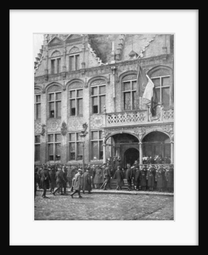 Albert I of Belgium and French President Poincare meet in Veurne, Belgium by Anonymous