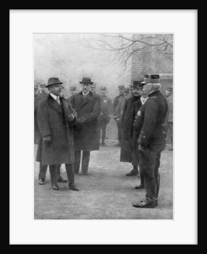 French President Raymond Poincare meeting General Joseph Joffre by Anonymous