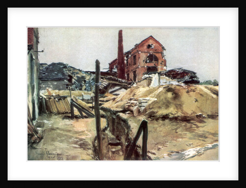 Factory buildings, Soissons by Francois Flameng